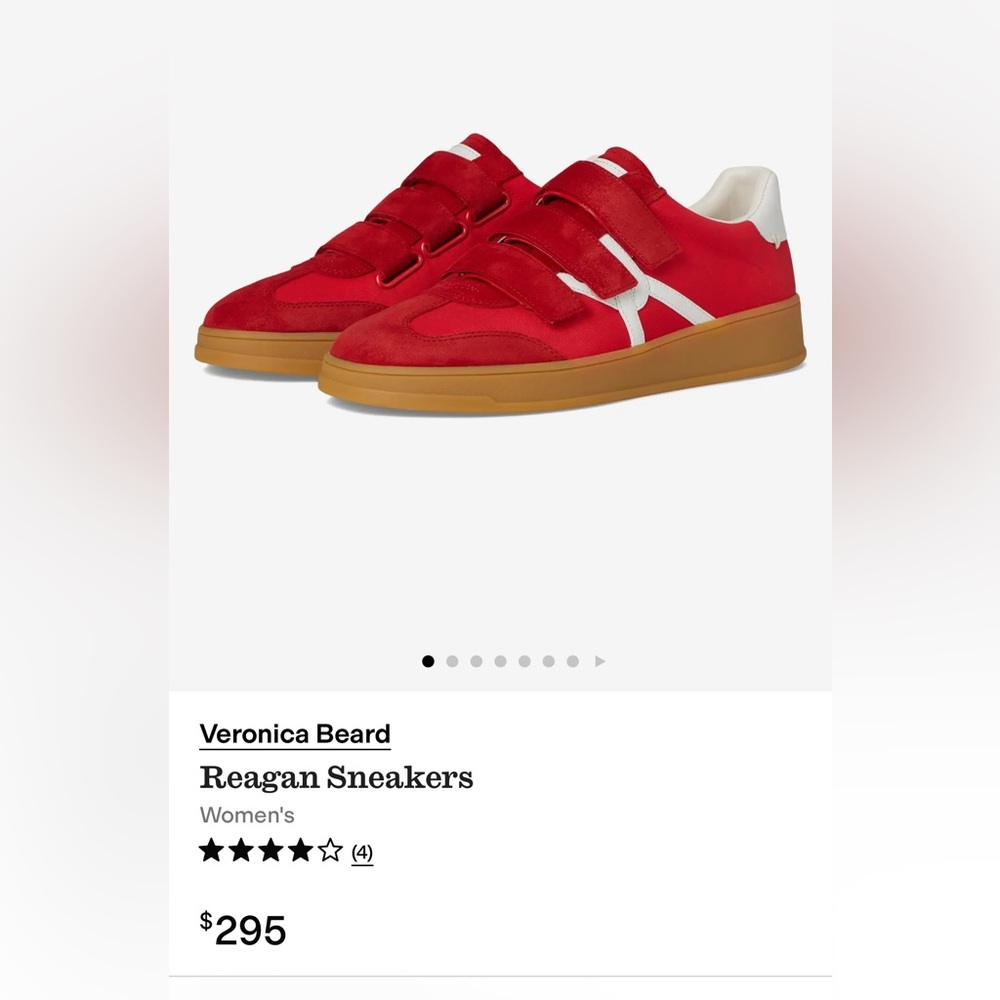 Veronica Beard Red Reagan Women Sneakers